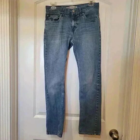 Levi's 511 Girl's Blue Cotton Medium Wash Slim Denim Jeans - Picture 2 of 9